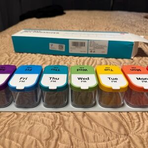 Colorful Weekly Pill Organizer